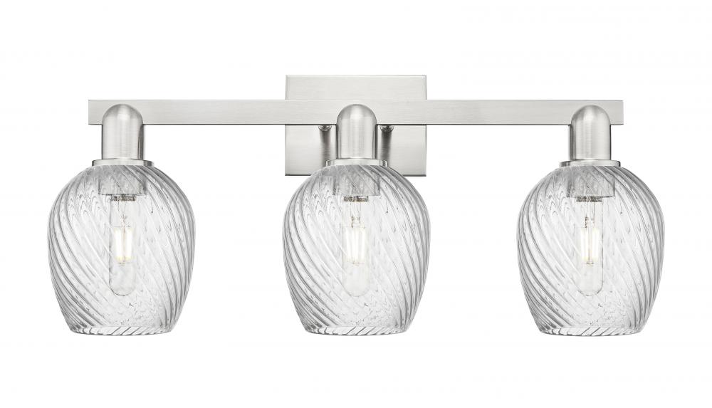 Salina - 3 Light - 25 inch - Brushed Satin Nickel - Bath Vanity Light