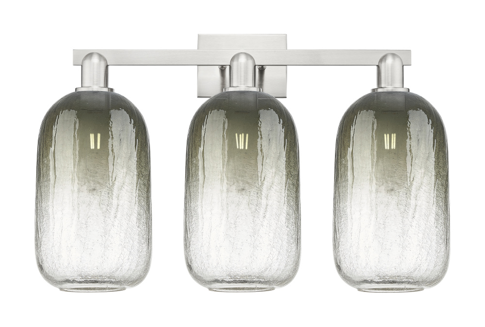 Brookhaven Cloche - 3 Light - 26 inch - Brushed Satin Nickel - Bath Vanity Light