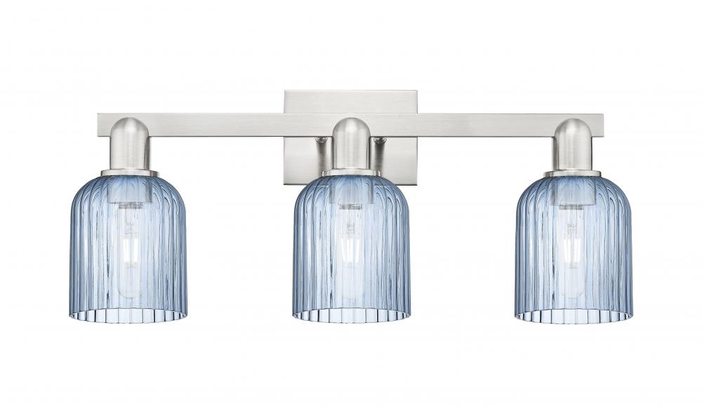 Bridal Veil - 3 Light - 26 inch - Brushed Satin Nickel - Bath Vanity Light