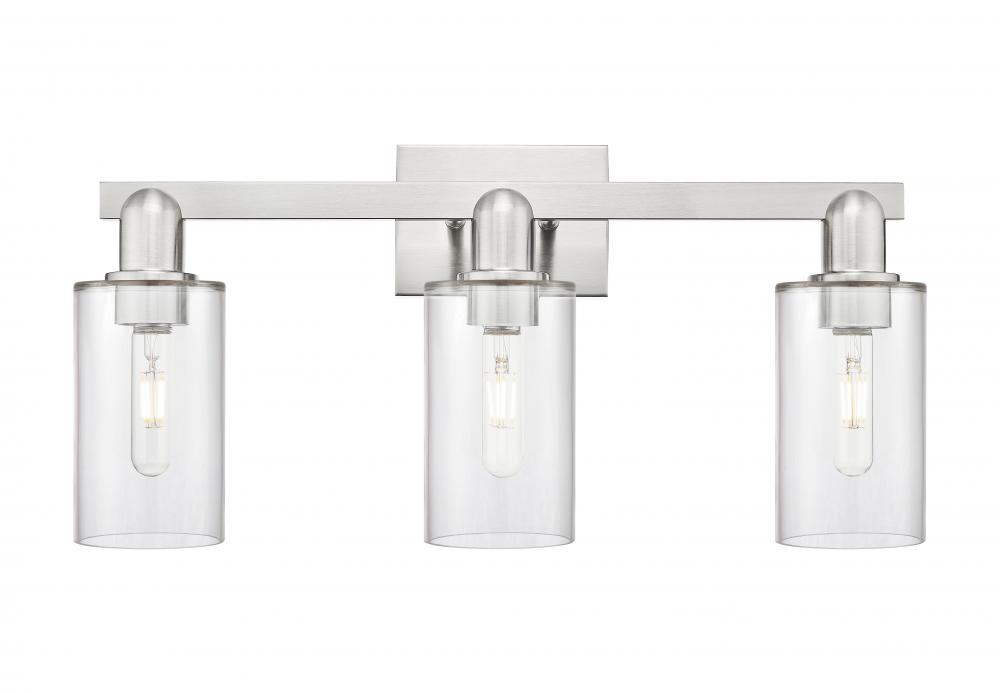 Clymer - 3 Light - 23 inch - Brushed Satin Nickel - Bath Vanity Light