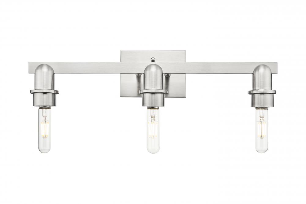 Arcadia - 3 Light - 22 inch - Brushed Satin Nickel - Bath Vanity Light