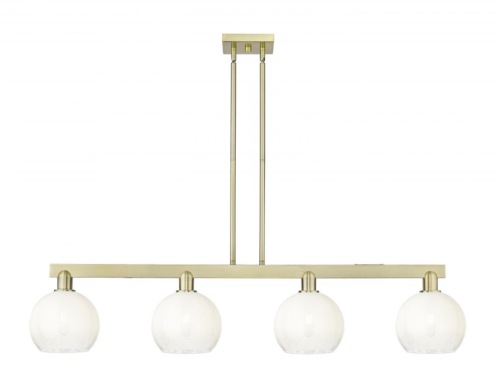 Brookhaven Globe - 4 Light - 48 inch - Antique Brass - Stem hung - Island Light