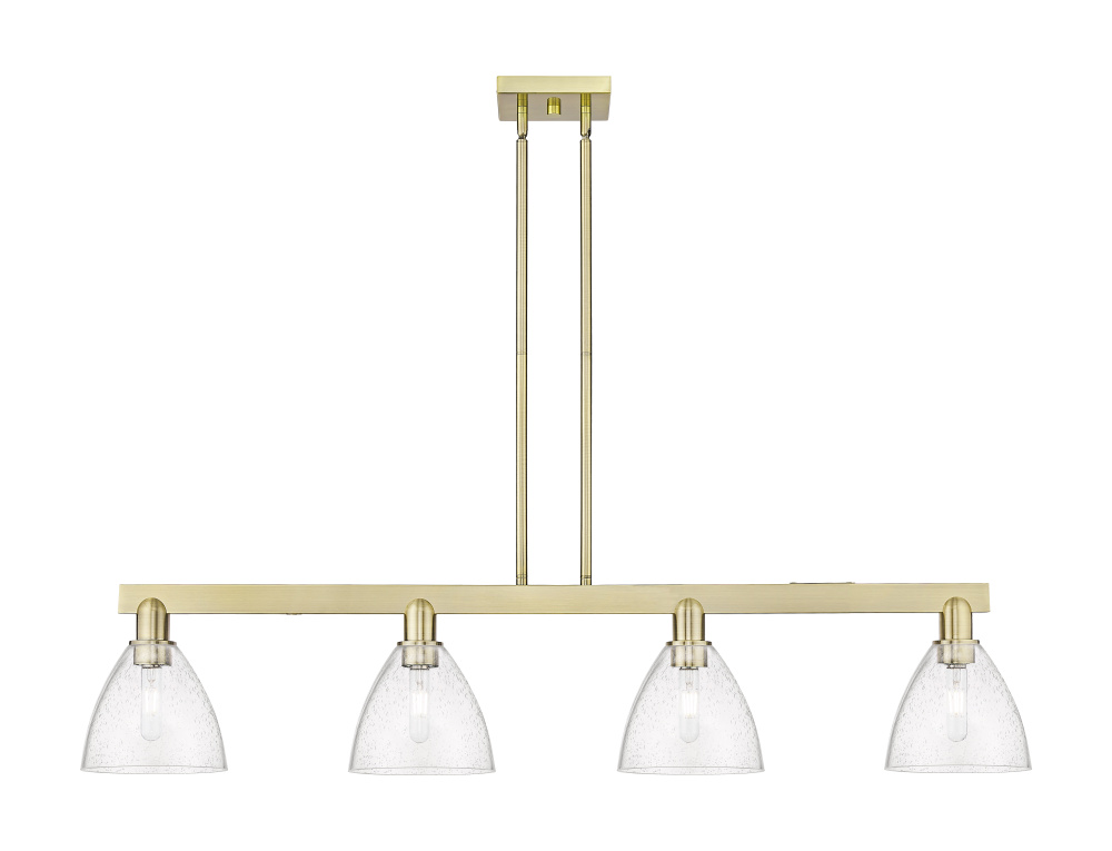 Bristol - 4 Light - 50 inch - Antique Brass - Stem hung - Island Light