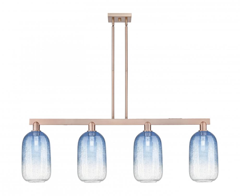 Brookhaven Cloche - 4 Light - 48 inch - Antique Copper - Stem hung - Island Light