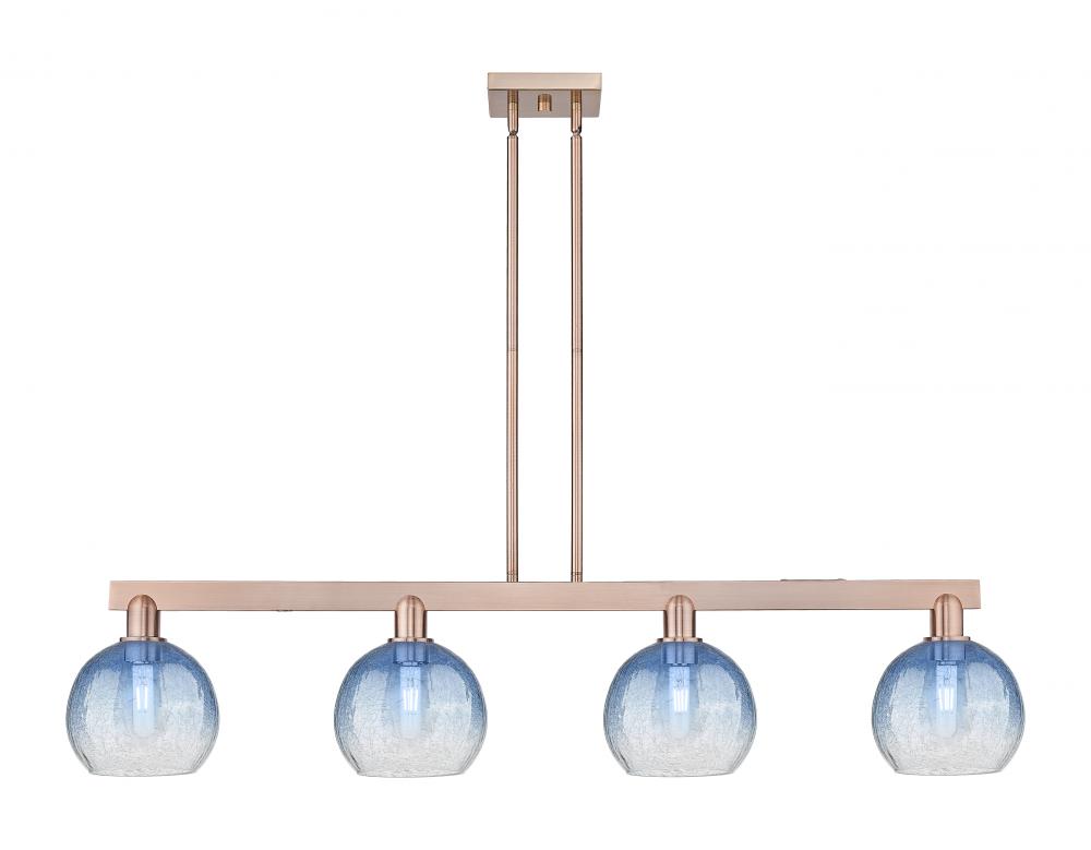 Brookhaven Globe - 4 Light - 48 inch - Antique Copper - Stem hung - Island Light