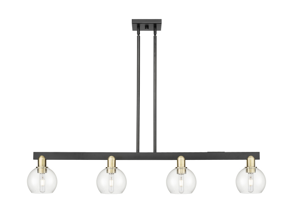Athens - 4 Light - 49 inch - Black Antique Brass - Stem hung - Island Light