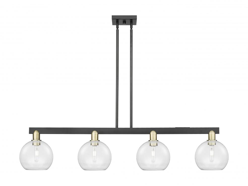 Athens - 4 Light - 51 inch - Black Antique Brass - Stem hung - Island Light