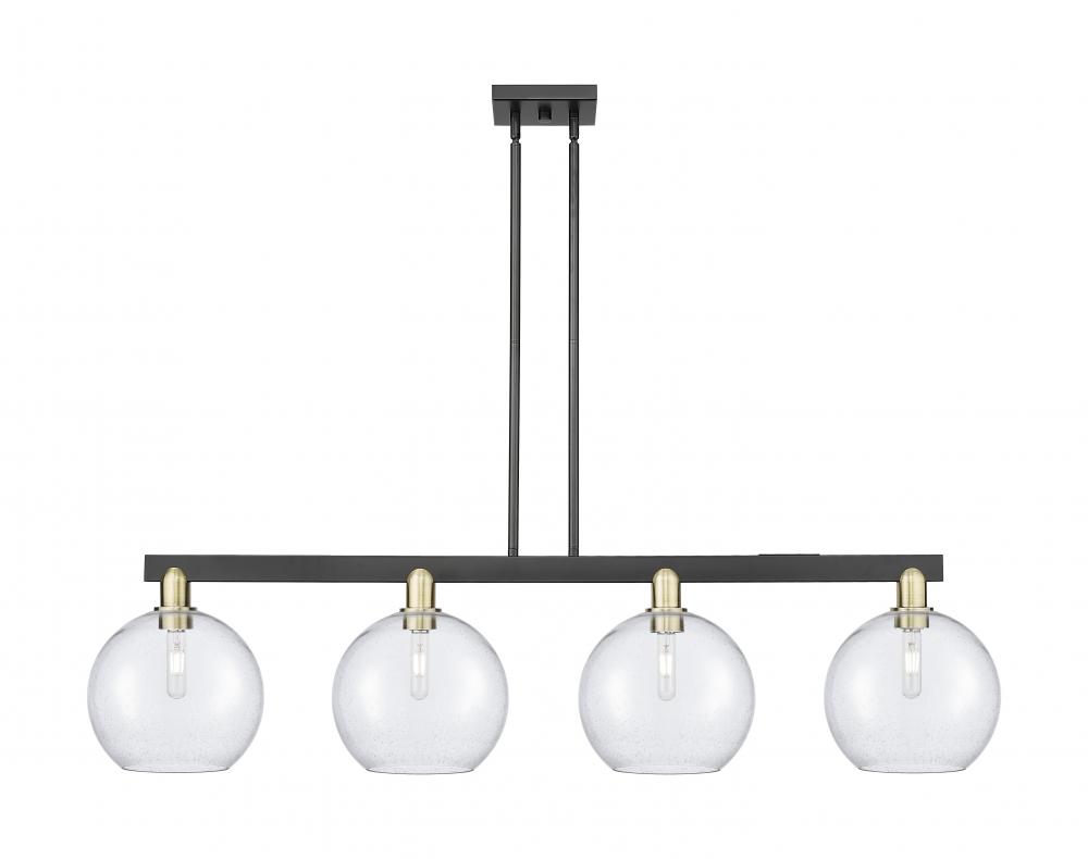 Athens - 4 Light - 53 inch - Black Antique Brass - Stem hung - Island Light