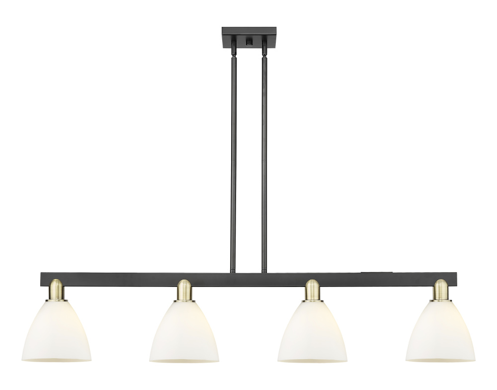 Bristol - 4 Light - 50 inch - Black Antique Brass - Stem hung - Island Light