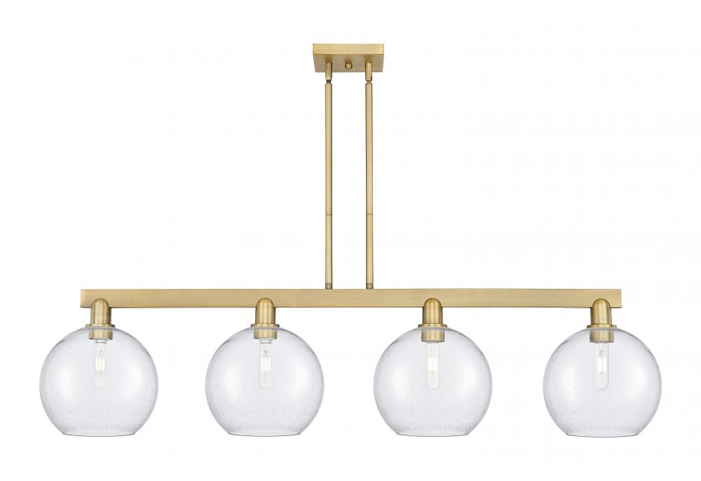Athens - 4 Light - 53 inch - Brushed Brass - Stem hung - Island Light
