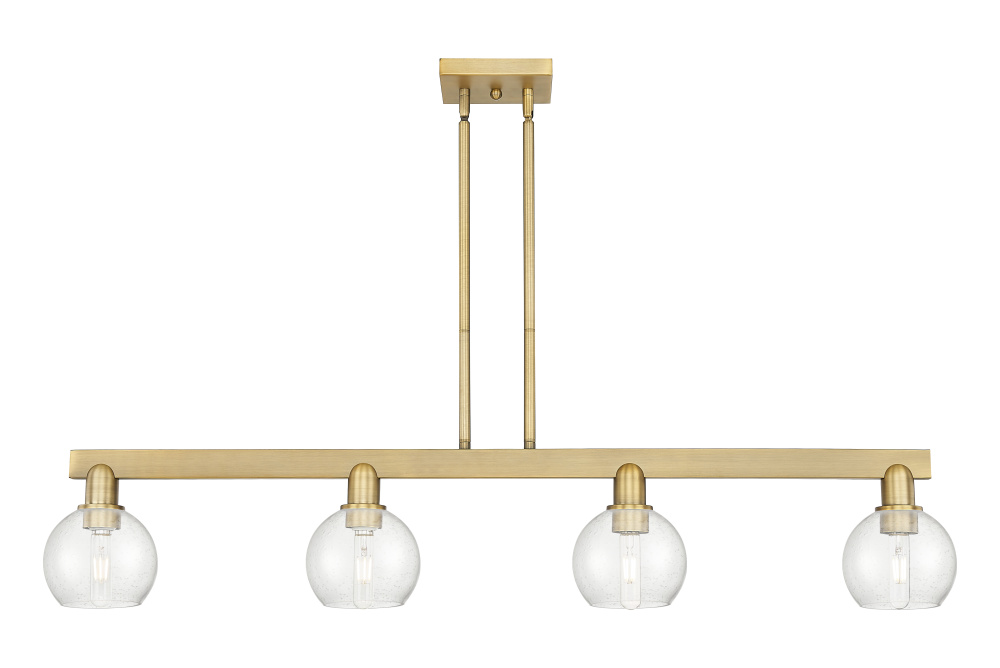 Athens - 4 Light - 49 inch - Brushed Brass - Stem hung - Island Light