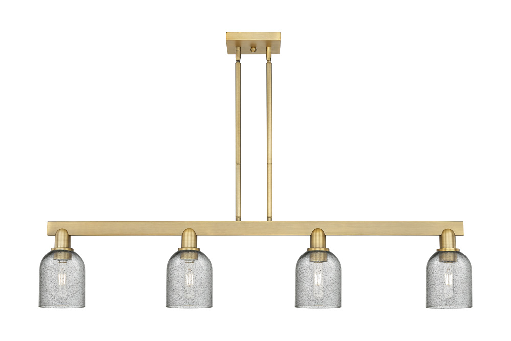 Caledonia - 4 Light - 48 inch - Brushed Brass - Stem hung - Island Light