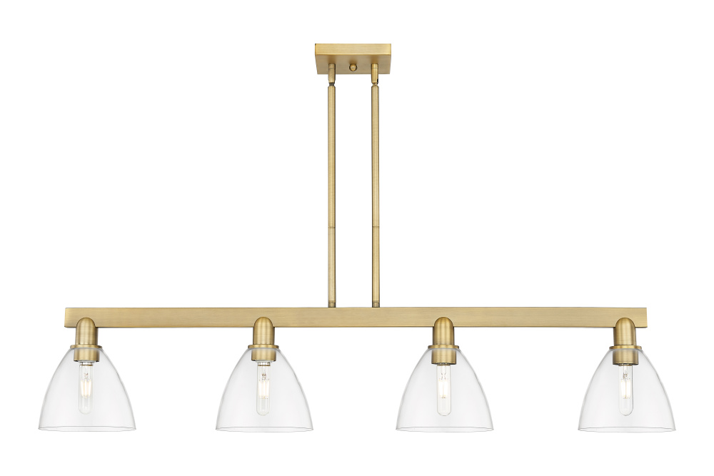 Bristol - 4 Light - 50 inch - Brushed Brass - Stem hung - Island Light