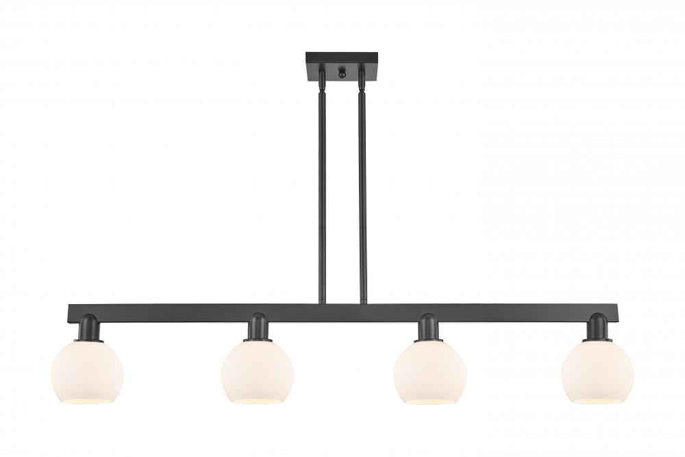 Athens - 4 Light - 49 inch - Matte Black - Stem hung - Island Light
