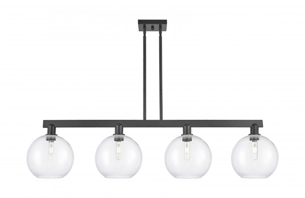 Athens - 4 Light - 53 inch - Matte Black - Stem hung - Island Light