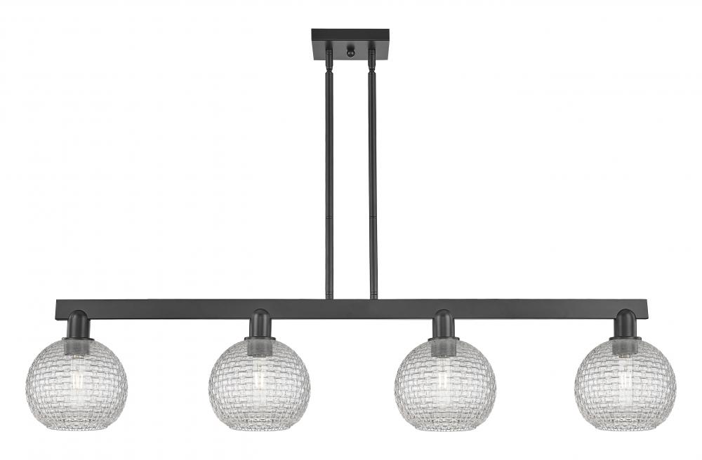 Athens - 4 Light - 51 inch - Matte Black - Stem hung - Island Light