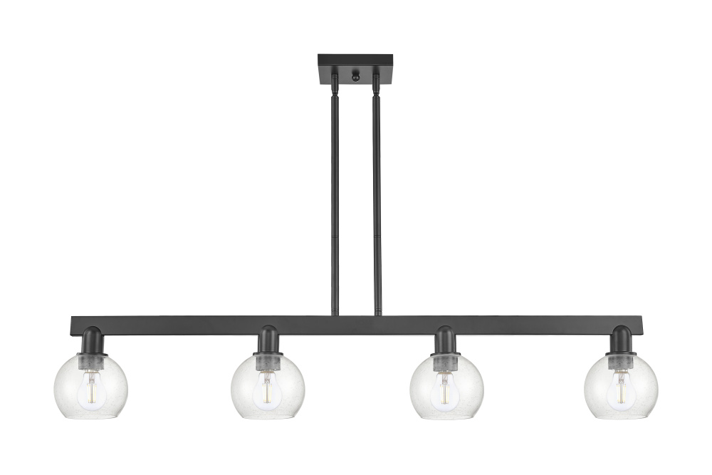 Athens - 4 Light - 49 inch - Matte Black - Stem hung - Island Light