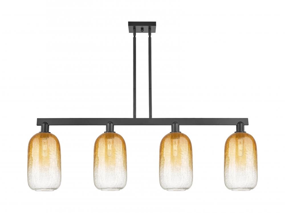 Brookhaven Cloche - 4 Light - 48 inch - Matte Black - Stem hung - Island Light