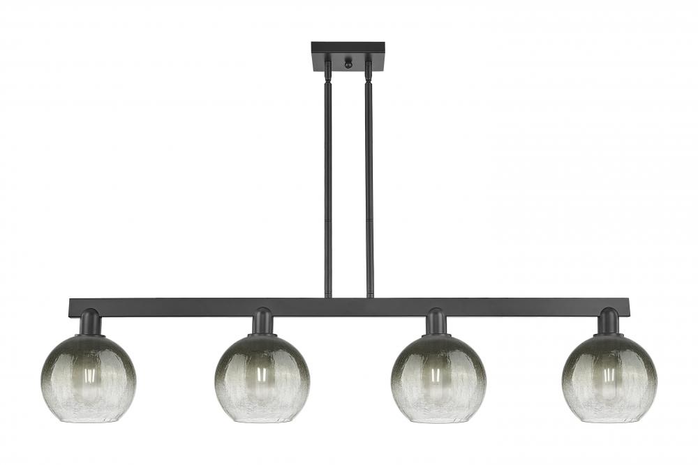 Brookhaven Globe - 4 Light - 48 inch - Matte Black - Stem hung - Island Light