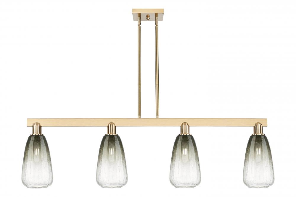 Brookhaven Almond - 4 Light - 48 inch - Champagne Bronze - Stem hung - Island Light