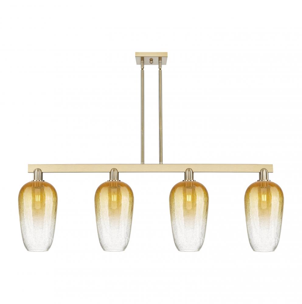 Brookhaven Flute - 4 Light - 48 inch - Champagne Bronze - Stem hung - Island Light