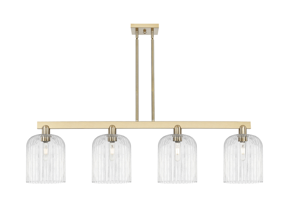 Bridal Veil - 4 Light - 51 inch - Champagne Bronze - Stem hung - Island Light