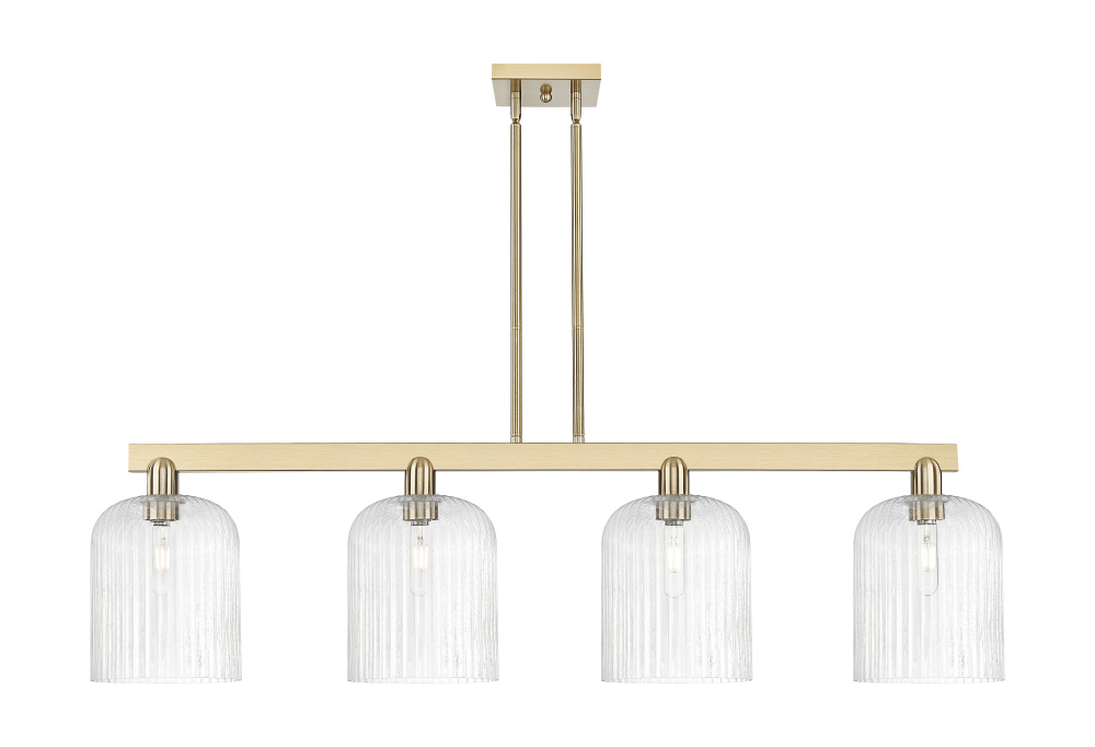 Bridal Veil - 4 Light - 51 inch - Champagne Bronze - Stem hung - Island Light