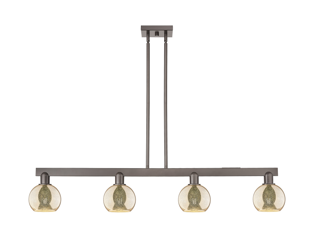 Athens - 4 Light - 49 inch - Oil Rubbed Bronze - Stem hung - Island Light