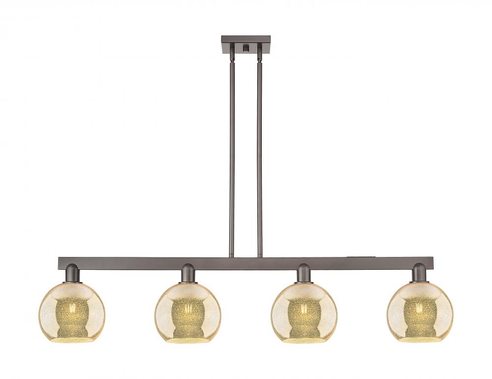 Athens - 4 Light - 51 inch - Oil Rubbed Bronze - Stem hung - Island Light