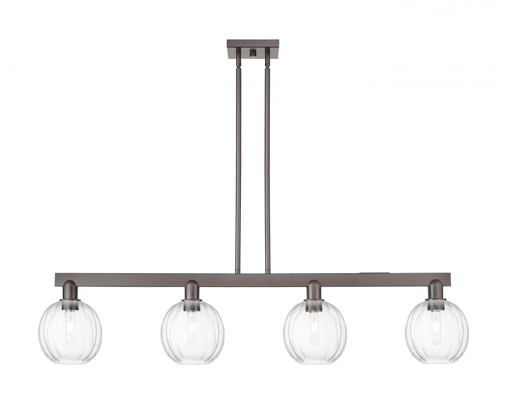 Preston Globe - 4 Light - 48 inch - Oil Rubbed Bronze - Stem hung - Island Light