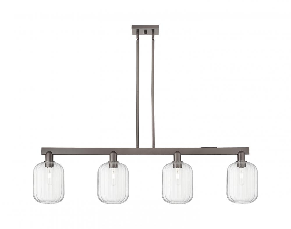 Preston Cylinder - 4 Light - 48 inch - Oil Rubbed Bronze - Stem hung - Island Light