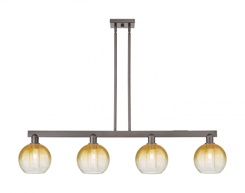 Brookhaven Globe - 4 Light - 48 inch - Oil Rubbed Bronze - Stem hung - Island Light