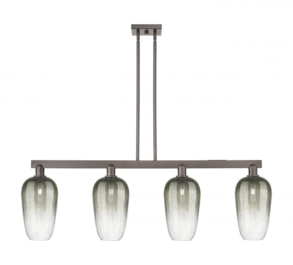 Brookhaven Flute - 4 Light - 48 inch - Oil Rubbed Bronze - Stem hung - Island Light
