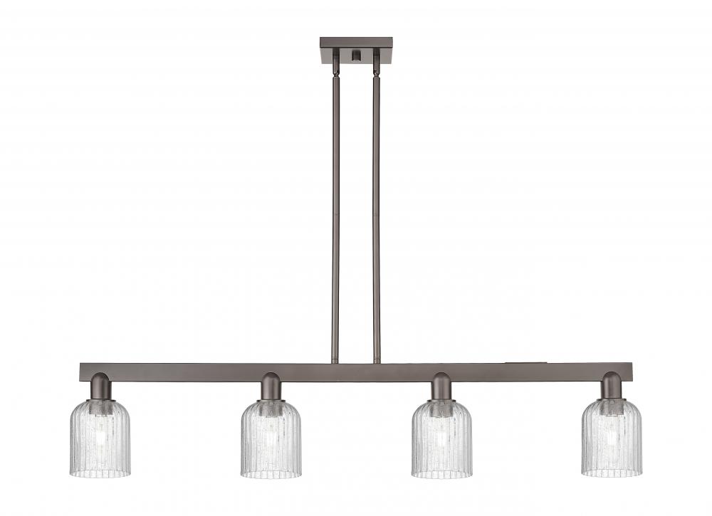 Bridal Veil - 4 Light - 48 inch - Oil Rubbed Bronze - Stem hung - Island Light