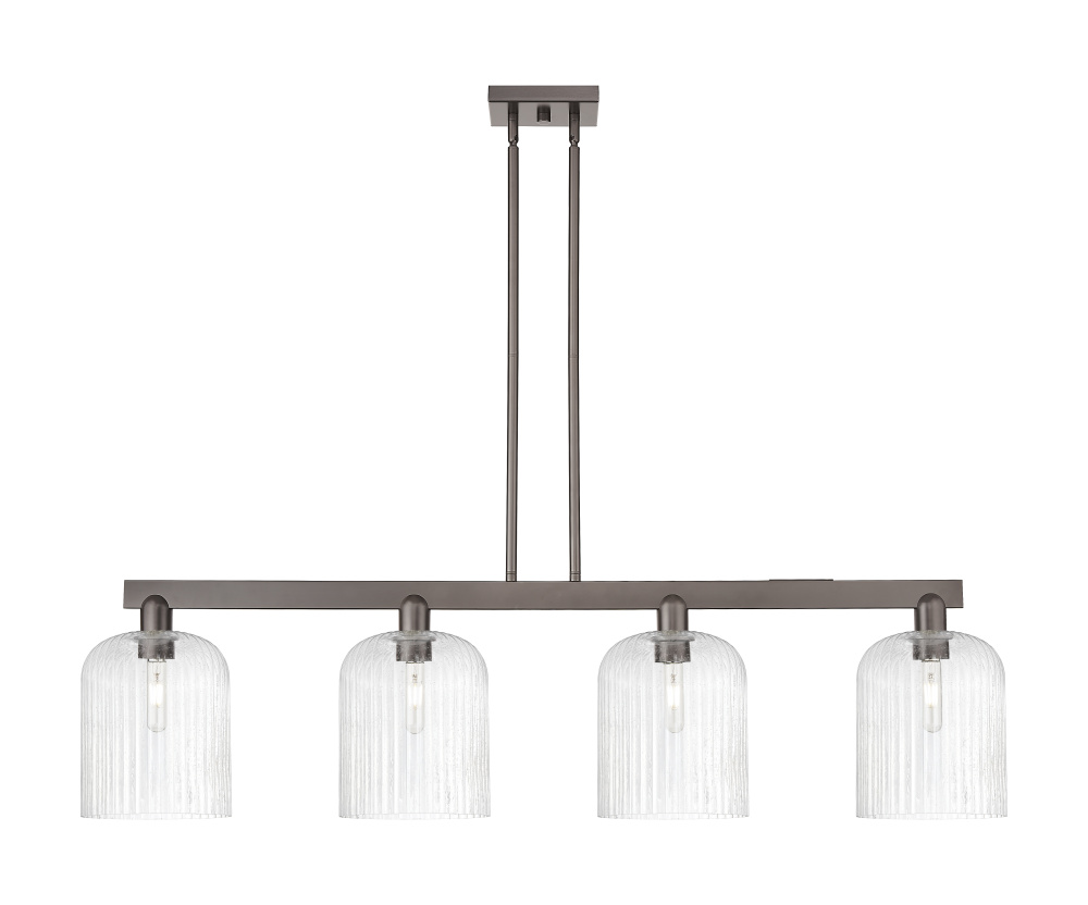 Bridal Veil - 4 Light - 51 inch - Oil Rubbed Bronze - Stem hung - Island Light