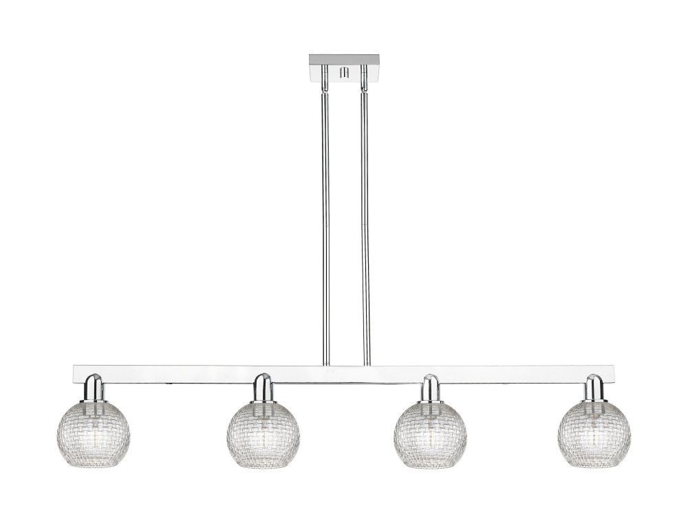 Athens - 4 Light - 49 inch - Polished Chrome - Stem hung - Island Light