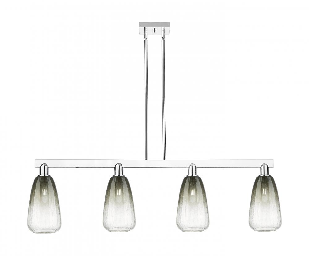 Brookhaven Almond - 4 Light - 48 inch - Polished Chrome - Stem hung - Island Light
