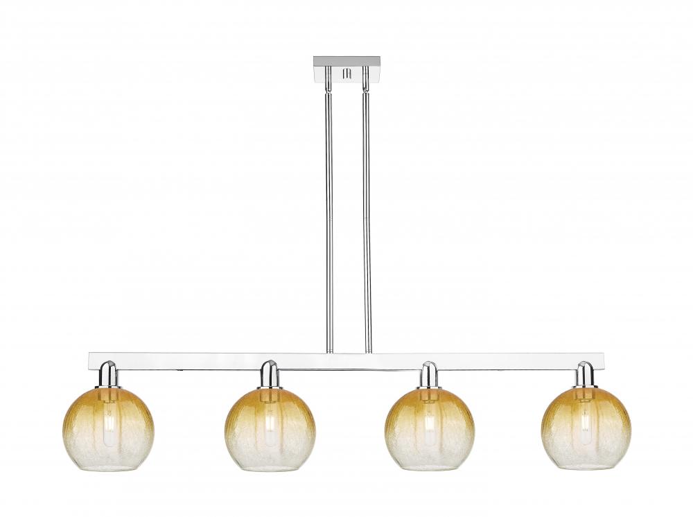 Brookhaven Globe - 4 Light - 48 inch - Polished Chrome - Stem hung - Island Light