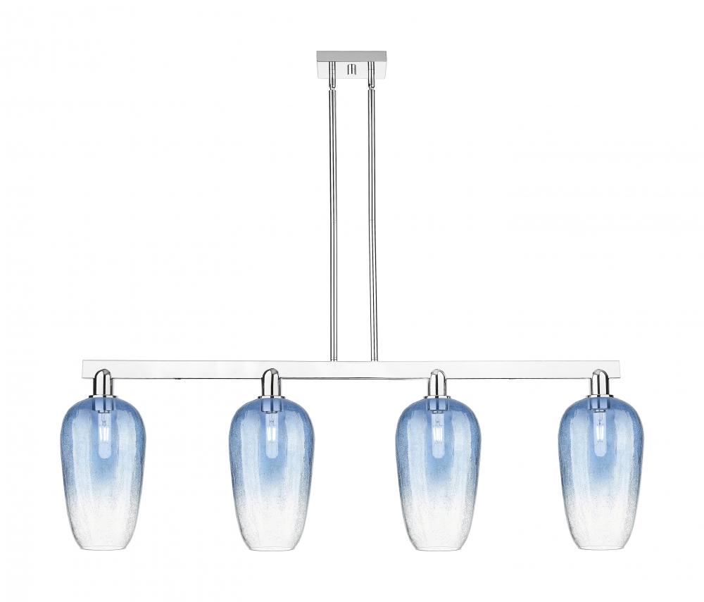 Brookhaven Flute - 4 Light - 48 inch - Polished Chrome - Stem hung - Island Light