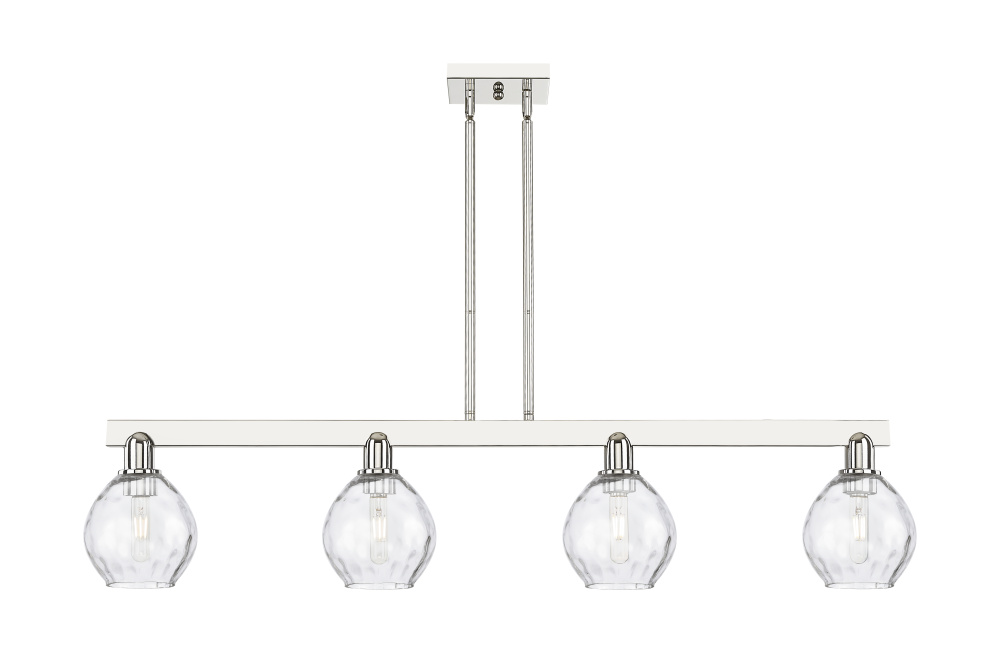 Waverly - 4 Light - 49 inch - Polished Nickel - Stem hung - Island Light