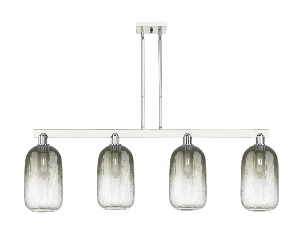 Brookhaven Cloche - 4 Light - 48 inch - Polished Nickel - Stem hung - Island Light
