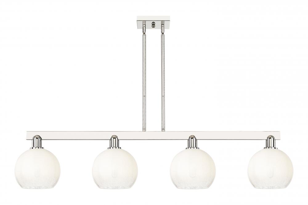 Brookhaven Globe - 4 Light - 48 inch - Polished Nickel - Stem hung - Island Light