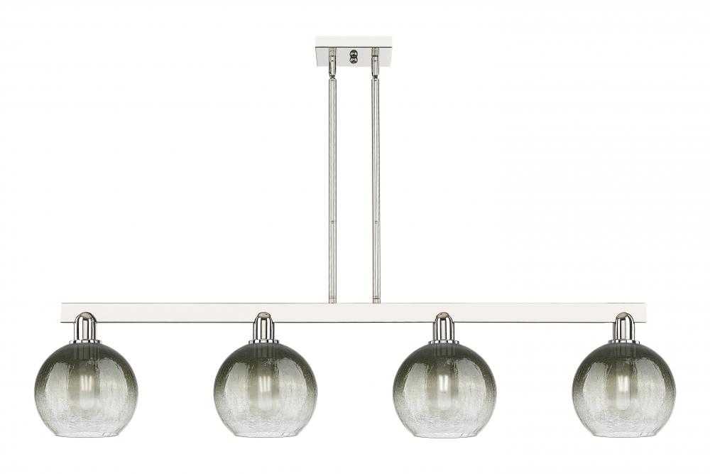 Brookhaven Globe - 4 Light - 48 inch - Polished Nickel - Stem hung - Island Light