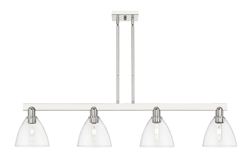 Bristol - 4 Light - 50 inch - Polished Nickel - Stem hung - Island Light