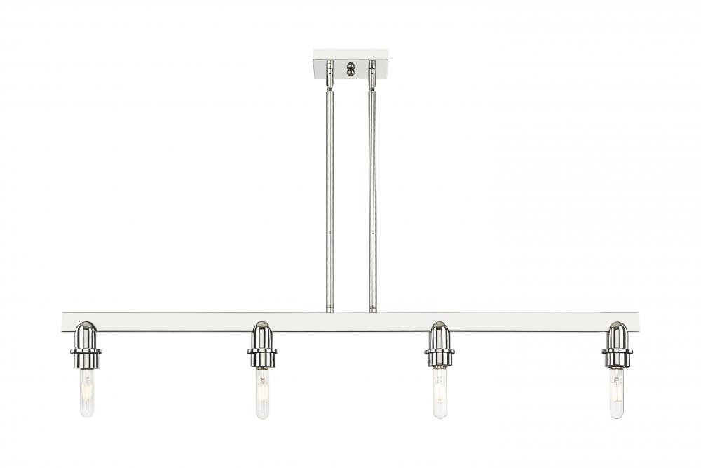Arcadia - 4 Light - 46 inch - Brushed Polished Nickel - Linear Pendant