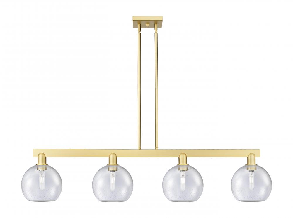 Athens - 4 Light - 51 inch - Satin Gold - Stem hung - Island Light