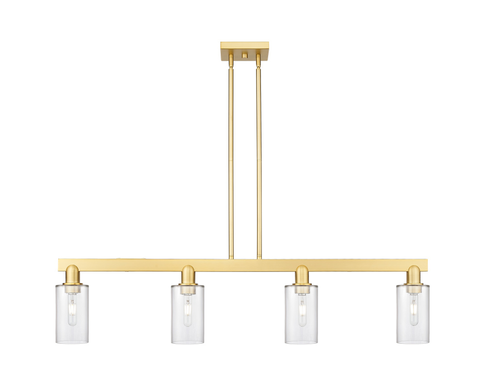 Clymer - 4 Light - 47 inch - Satin Gold - Stem hung - Island Light