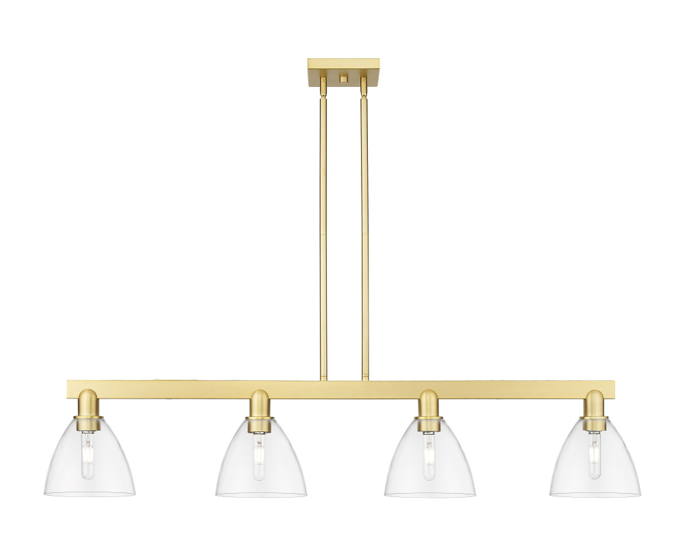 Bristol - 4 Light - 50 inch - Satin Gold - Stem hung - Island Light