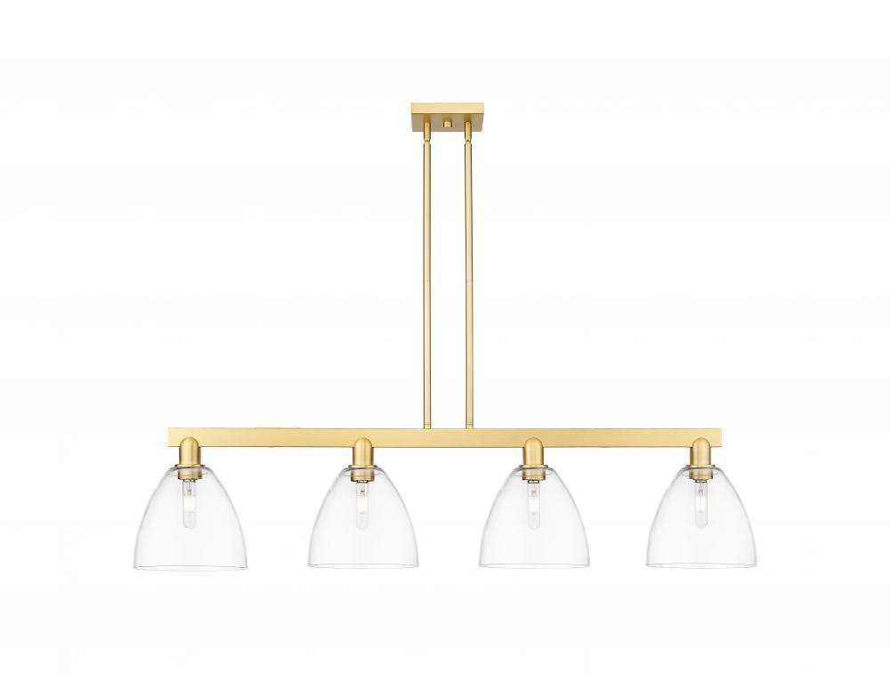 Bristol - 4 Light - 52 inch - Satin Gold - Stem hung - Island Light