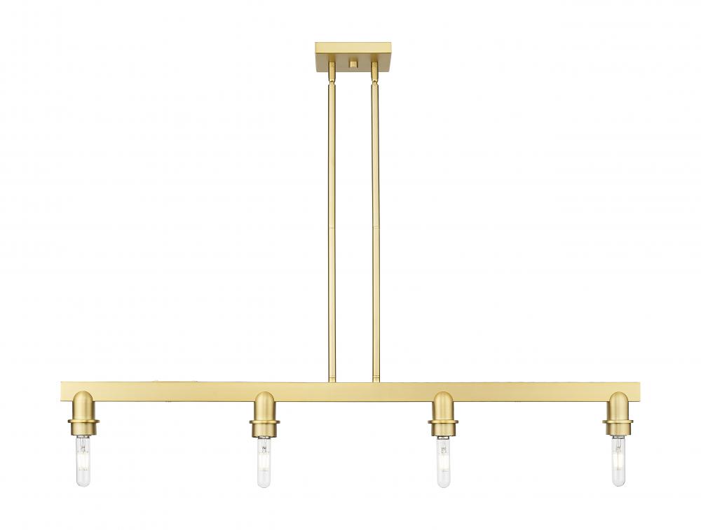 Arcadia - 4 Light - 46 inch - Satin Gold - Linear Pendant